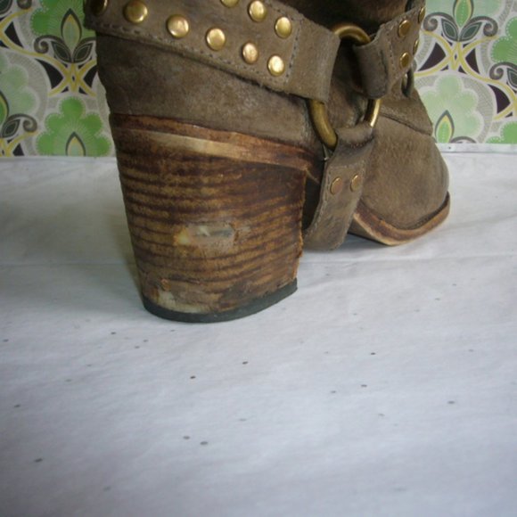 Jeffrey Campbell Taupe Mid Calf Harness Boot - 9.5 - Picture 6 of 6